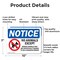 Signmission No Animals Except Service Animals, 10 in W x Rectangle, Aluminum OS-2PACK-NS-A-710-L-16015 - alternate 2